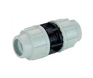 Plasson Compression plastic fitting for MDPE pipe 7010 Straight Coupling 20mm