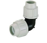 Plasson Mechanical Compression (Line 7 Grey) Elbow 20mm 070500020