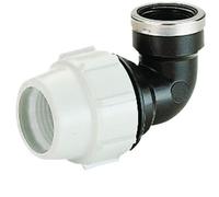 Plasson Mechanical Compression (Line 7 Grey) Elbow With Female Offtake 25mmx3/4" 071500025007
