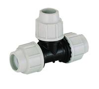 Plasson Mechanical Compression (Line 7 Grey) Equal Tee 20mm 070400020