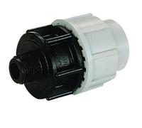 Plasson Mechanical Compression (Line 7 Grey) Male Adaptor 32mmx3/4" 070200032007