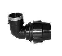 Plasson Polypropylene 90 Degree Metric Elbow x BSP Female Thread 32mm x 2.5cm