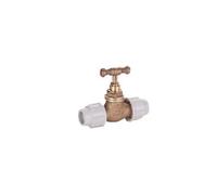 Plasson Universal Brass Stop Tap 32mm 9050 (Pv9050032)