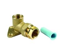 Plasson Wall Plate Elbow - 25mm X 3/4" Bspp 1000 (Pl9075025007)