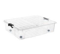 Plast Team Container Bedroller XL 49L Transparent Storage Box Bin