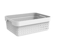 Plast Team Seoul Basket, Colour-White, Dimension-268 x 357 x 131 Millimeter, One Size