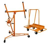 (11ft Hoist & Trolley) Plasterboard Lifter Drywall Hoist Trolley 11ft 16ft Panel Board Industrial