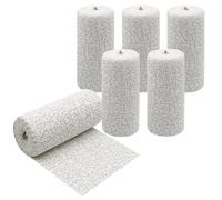 Plaster Cloth Paris Bandage 6 Rolls 15CM X2.7M Modelling Cloth Gauze White Cast Bandages for Belly Casting, Mask Making, Scenery Construction, Art and Craft Projects