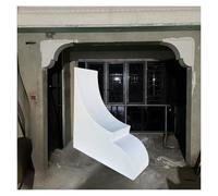 Plaster Corner Rounded Beam Support, Paintable Universal Arch Kit Smiley Face Design, Elegant Wall Molding & Trim Arched Decor(Thick 23cm(9.1"),45x40.5cm(17.7x15.9"))