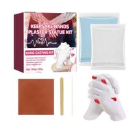 Plaster Hand Mold Casting Kit - Alginate Gypsum 2L | 3D Clone Model Foot Keepsake | Homemade Commemorative Craft Wedding Giftss for Family Couples Husband Wife Boyfriend Girlfriend and Adults