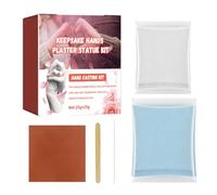 Plaster Hand Mold Casting Kit - Valentines Day for Your Loved, Family Hands Molding Kit, Hands Foot Plaster Mold Set, DIY 3D Hand Casting for Couples and Family Keepsake | Christmas Gift