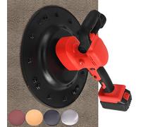 Plaster Mixer Cordless, 600-900W Power, 4 Trowel Types, Telescopic Rod, Copper-Core Motor, Surface Polishing Machine for Coarse/Fine Sand & Putty Walls