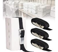 Plaster Mold Banding Straps for Potters Ceramic, Home Crafters - Heavy Duty Fasteners, 3 Pcs (8.2')