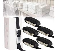 Plaster Mold Banding Straps for Potters Ceramic, Home Crafters - Heavy Duty Fasteners, 5 Pcs (4')
