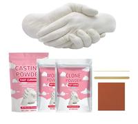 Plaster Powder - 100 g Easy to Stir Craft Supplies | Water-based Modelling Clay for Beginners - For Mould Making Hand Sculptures Art Projects Beginners Couples Family