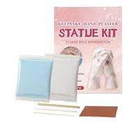 Plaster Powder | 100g Water Activated Fast Curing | Clay Hand Molding Kit Plaster Powder - for Home Decor Art Projects Crafting Couples Family Birthday Valentines