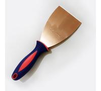 Plaster Spatula, Copper Coating Knife, 3Mm Thick Drywall Scraper with Rubber Handle for Wood Removal, Wallpaper Scraping, and Painting