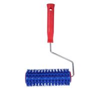 Plaster Texture Roller Brush Blue Hard Spikes 7 Inch Width Wall Pattern | Ergonomic Handle with Upgraded Bristles and Teeth Texture Roller Technology for Mural Artists and Professional Painters