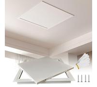 Plasterboard Access Panel, Flush Fit Inspection Hatch 30 40 50 60cm Metal Access Door for Ceiling, Fuse Box Cover Cabinet, Easy Install Plumbing Electricity Access Wall Hole Cover(White,250x400 mm)