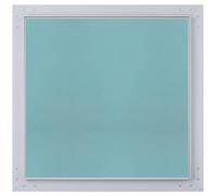 Plasterboard Access Panel - Inspection Hatch Revision Door - Tile Access Panel, Fuse Box Cover, Ceiling Panels & Loft Hatch - with White Aluminium Frame (400 X 500)