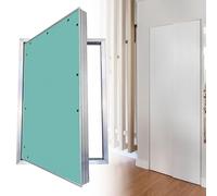 Plasterboard Aluminium Access Panel, Magnetic Push Button Drywall Access Door for Wall Ceiling Aluminum Frame Multiple Sizes(16x18inch/410x460mm)
