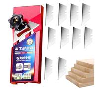 Plasterboard Cutter, Drywall V-Cutter Made of Aluminium, Multifunctional 45-Degree Edge Stop with Non-Slip Handle for Plasterboard Cut, Household Installation, Pipe Laying and
