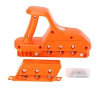 Plasterboard Fast Cutter, Gypsum Board Hand Plane with 3 Blades, 45 60 Degree Chamfer Gypsum Board Cutting Tool Dry Wall Softwood Plastic Hand Plane for Cutting Angle and Trimming