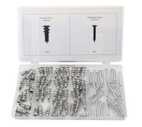 Plasterboard fixings Set, 100 Piece Drywall Anchors Size 13 x 31mm (Includes 50 Anchors & 50 Screws)