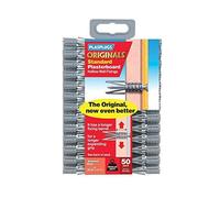 Plasterboard Hollow Cavity Drywall Plugs Raw Rawl Plug Fixings Professional Picture Frame Object Hanging Screw Fixing Clamps Pack of 50