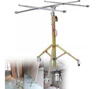Plasterboard Lifter, Heavy Duty Drywall Lift, Hoist Tool with 4-Inch Caster Wheels, Rolling Lockable, Ideal for Construction and Industrial Use