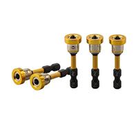 Plasterboard Locating Screwdriver Bits (5-Pack), 50mm Cross-Point Steel Bits with 1/4-Inch Hex Shank for Hand and Power Screwdrivers