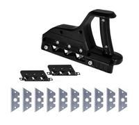 Plasterboard Quick Cutter, Drywall Edge Chamfer 45° & 60° Woodworking Hand Planer with 10 Blades for Gypsum Board, Cork Board (Black)