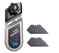 Plasterboard V Chamfer Manual Fast Cutter 45° 90° Drywall Trimming Tool Chamfering Aluminum Alloy Planer Efficient Gypsum Board Cutting Tool with 10 Blades for Woodworking Plasterboard