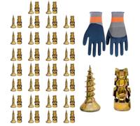 Plasterboard Wall Restoration Pins - Loose Screw Hole Expanders, Furniture Hinge Reducer Sleeves | High Performance Hardware Compression Apparatus, Grip Tight Shaking Joint Correcting