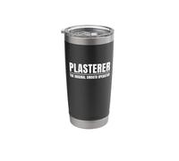 Plasterer Original Smooth Operator Funny Builder Tradesman Stainless Steel Insulated Tumbler