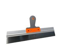 Plastering Skimming Spatula Rubber Handle 20" - 500mm Stainless Steel Flexible Blade Suitable Plaster Render Cement Skim Microcement EWI Basecoat Putty Knife Smoothing Blade