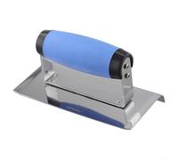 Plastering Trowel with Ergonomic Plastic Handle Stainless Steel Construction for Concrete Plaster Drywall Stucco Skimming Smooth Application Finishing Tool (A)