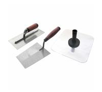 Plastering Trowels, Aluminium Hawk, 11"/18" Finishing & BUCKET Trowel Set