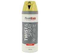 Plasti-kote 21104 400ml Premium Spray Paint Gloss - New Yellow