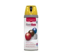 Plasti-kote 21105 400ml Premium Spray Paint Gloss - Yellow by Plasti-Kote
