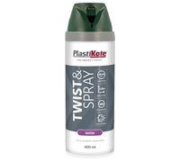 Plastikote 022112 Twist & Spray Satin Hunter Green 400Ml