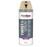 Plasti-kote 22123 400ml Premium Spray Paint Satin - Warm Grey