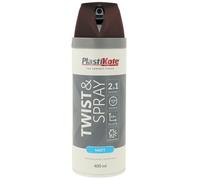 Plasti-kote 23106 400ml Premium Spray Paint - Matt Chocolate