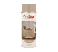 Plastikote 027102 Chalk Finish Spray Dark Hessian 400Ml