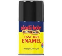 Plasti-kote Fast Dry Enamel 100ml Aerosol Gloss Black