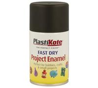 PlastiKote Fast Dry Enamel Aerosol Paint Gloss Black - 100ml