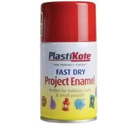 Plasti-Kote Fast Dry Enamel Spray Paint Insignia Red 100ml - Quick-Dry, Durab