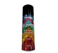 Plasti-kote PKT1100 1100 400ml Super Gloss Spray Paint- Super Black Packaging...