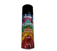 Plastikote 011100 Gloss Super Spray Black 400Ml