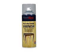 PlastiKote Varnish Spray PKT591 Polyurethane Clear Gloss 400ml